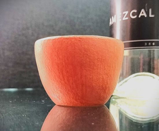 Imagen de Set de 3 Vasos mezcaleros de barro bruñido Colima