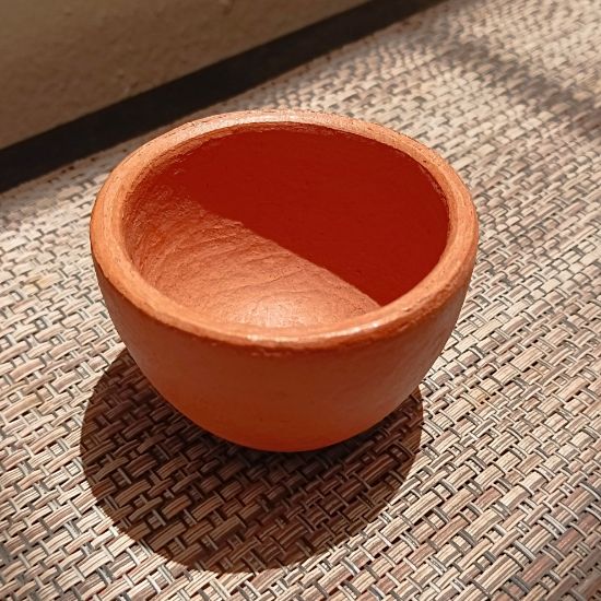 Imagen de Set de 3 Vasos mezcaleros de barro bruñido Colima