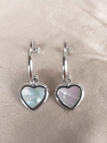 Imagen de Arracada Corazón Nacar