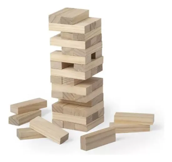 Imagen de Mega Jenga gigante de 54 Bloques madera de pino