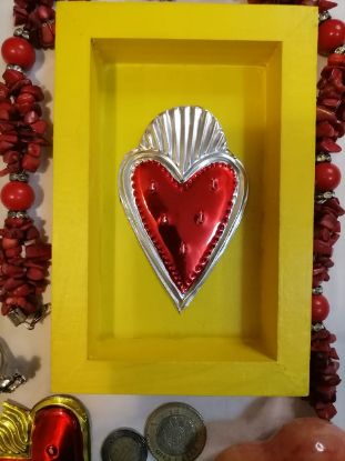 Imagen de Cuadro decorativo de Corazones en repujado