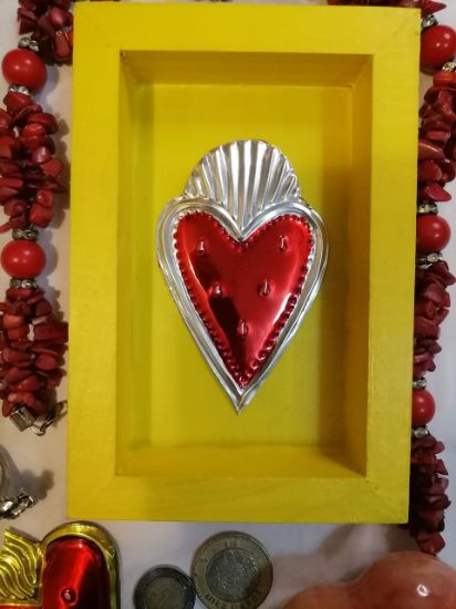Imagen de Cuadro decorativo de Corazones en repujado