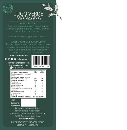 Imagen de Jugo Verde Manzana