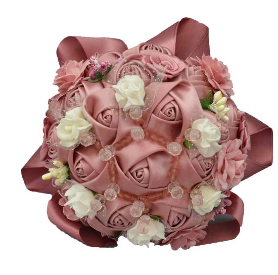 Imagen de ramo  de xv años o boda botones de tela  