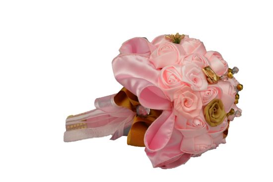 Imagen de ramo  de xv años o boda botones de tela  