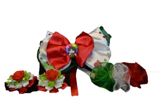 Imagen de moños tricolor mexicano paquete 2