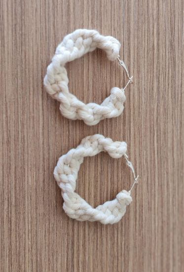 Imagen de Aretes de macramé 