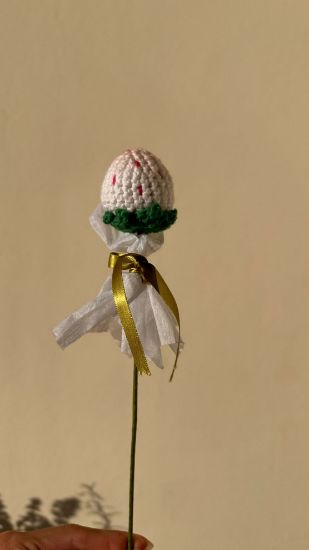 Imagen de Fresa Blanca Crochet