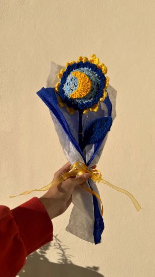 Imagen de Girasol noche estrellada de Van Gogh