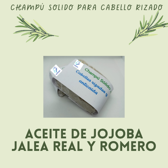 Imagen de Champú sólido para cabellos  rizados y anticaída La Muralla, 100 grs