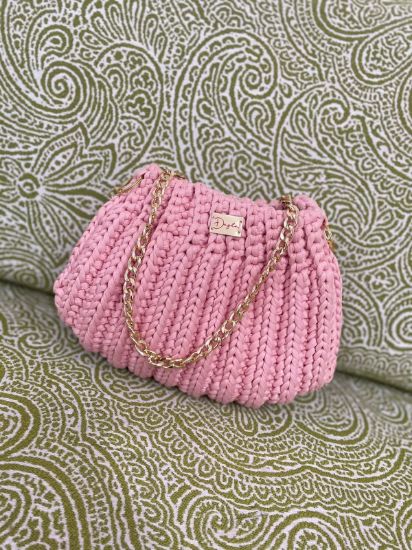 Imagen de Bolso crochet rosa