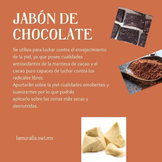 Imagen de Jabón artesanal de chocolate La Muralla, 100 grs. aprox.