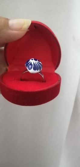 Imagen de Anillo corazón talavera