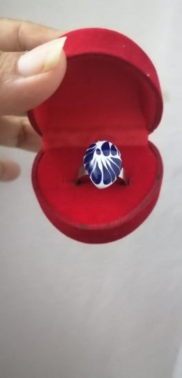 Imagen de Anillo corazón talavera