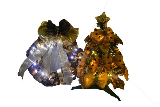 Imagen de Corona y árbolito de navidad