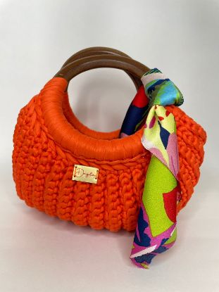 Imagen de Bolso de crochet naranja 