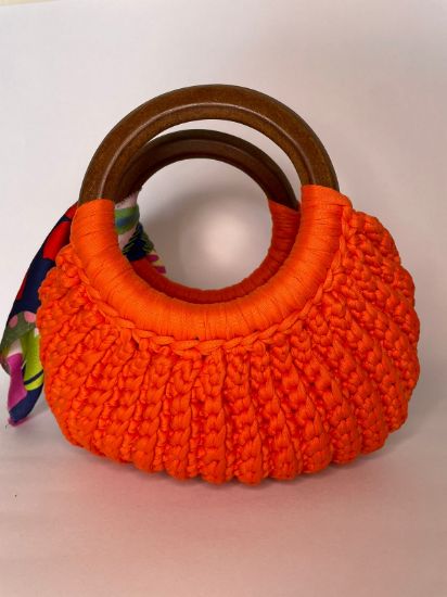Imagen de Bolso de crochet naranja 