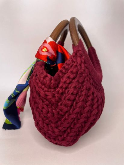 Imagen de Bolso crochet Vino
