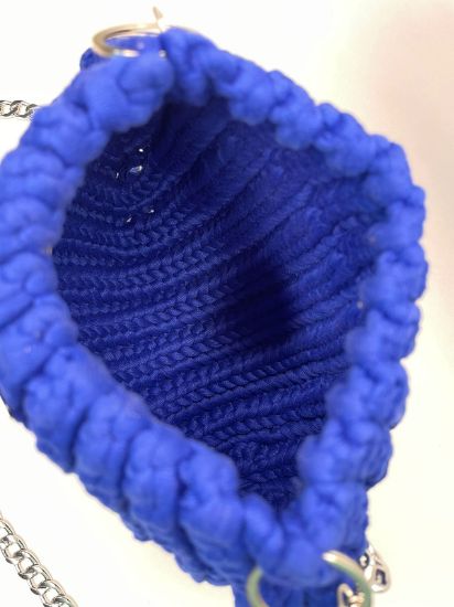 Imagen de Bolso crochet azul rey