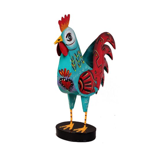 Imagen de Gallo de hojalata decorativo