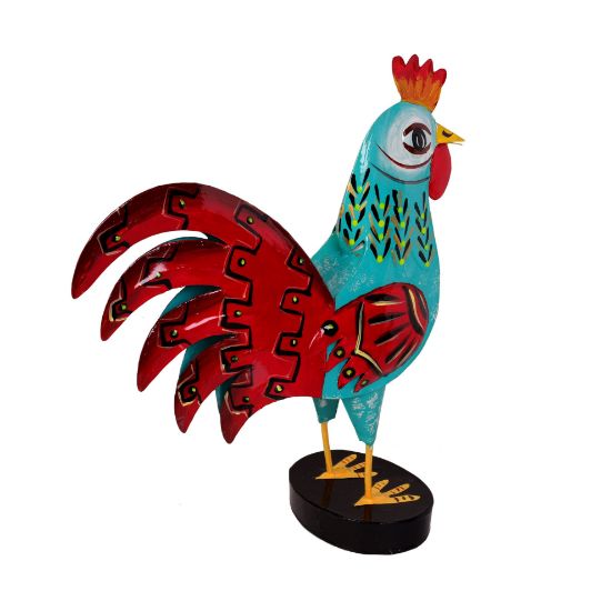 Imagen de Gallo de hojalata decorativo