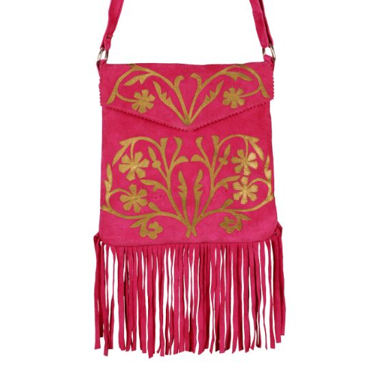 Imagen de Bolsa de gamuza rosa