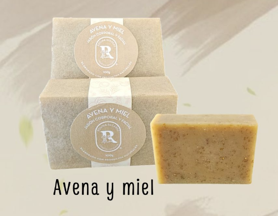 Imagen de JABON DE AVENA Y MIEL 