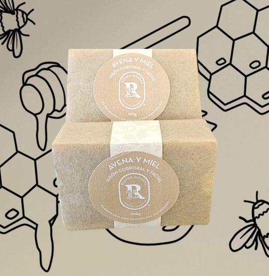 Imagen de JABON DE AVENA Y MIEL 