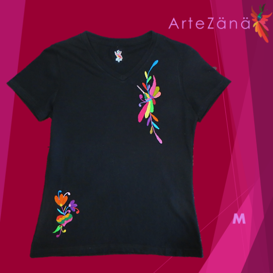 Imagen de Playera M con bordado de tenangos (3)
