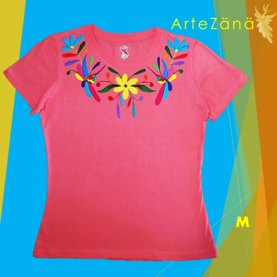 Imagen de Playera M con bordado de tenangos (4)
