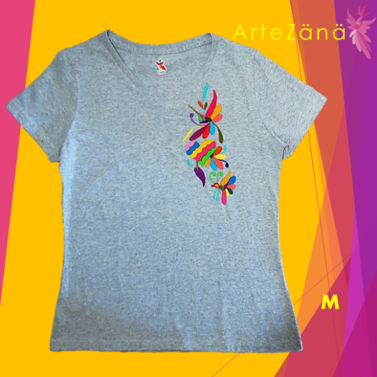 Imagen de Playera M con bordado de tenangos (5)