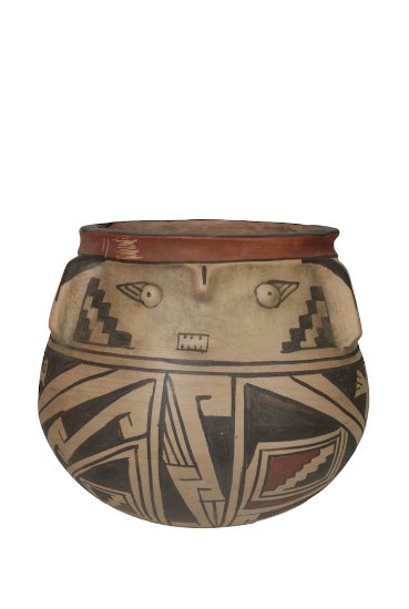 Imagen de Olla antropomorfa con dos rostros