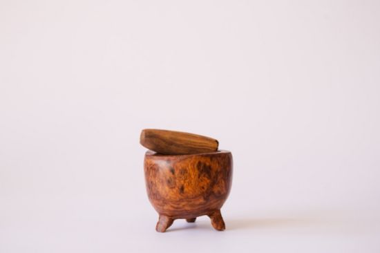Imagen de Moledor Mortero de especias (madera de palofierro)