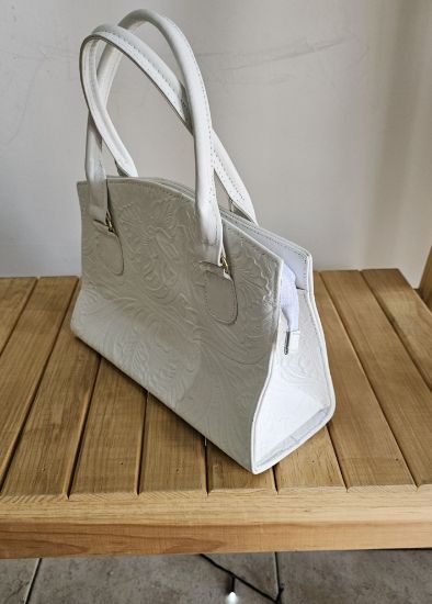 Imagen de Bolsa Blanca Piel Mujer