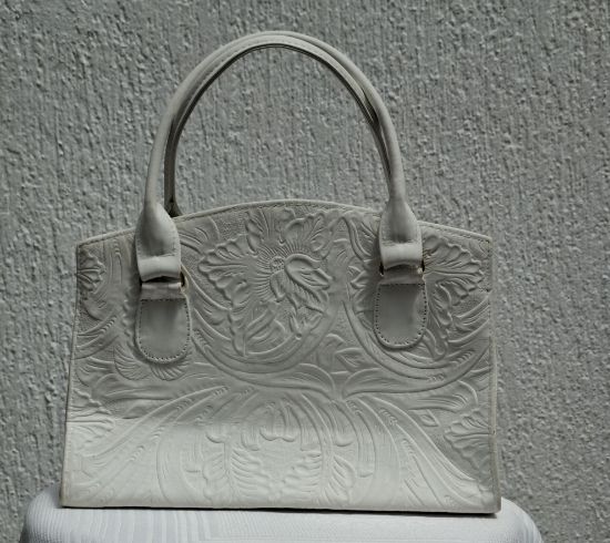 Imagen de Bolsa Blanca Piel Mujer