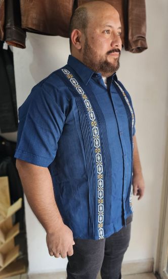 Imagen de Guayabera Lino Color Verde