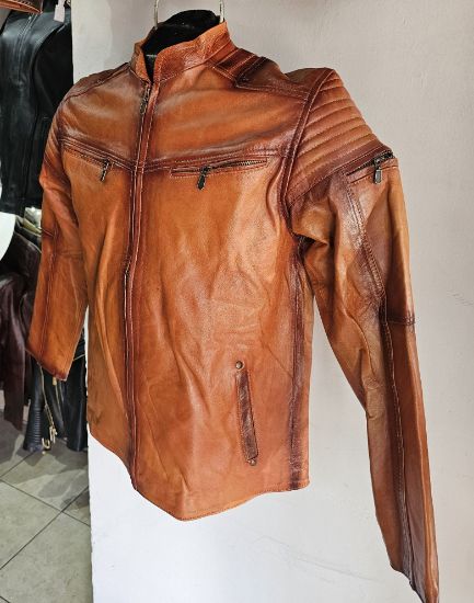 Imagen de Chamarra Piel Color Camel