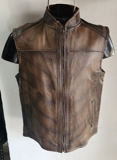 Imagen de Chaleco Piel Tabaco