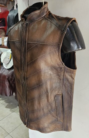 Imagen de Chaleco Piel Tabaco