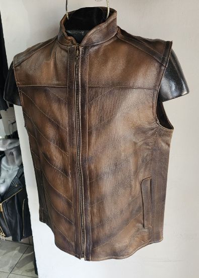 Imagen de Chaleco Piel Tabaco