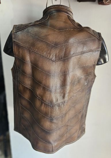 Imagen de Chaleco Piel Tabaco