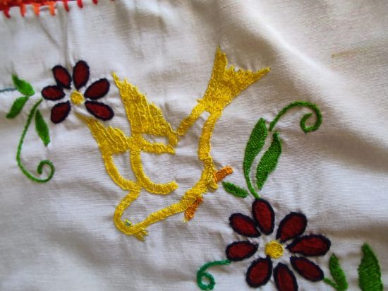 Imagen de Servilleta ave amarillo