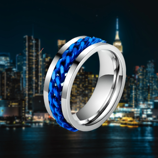 Imagen de 1 anillo Unisex acero inoxidable-+ 3 colores y 7 tallas a escoger Alta Durabilidad _Lopi740919