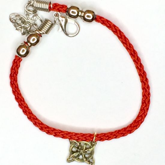 Imagen de 1 Dije Nudo de Bruja CURADO Uso Rudo en Pulsera Roja BORLAS Acero+ 4 Modelos y Colores a Escoger ALTA DURABILIDAD- x1