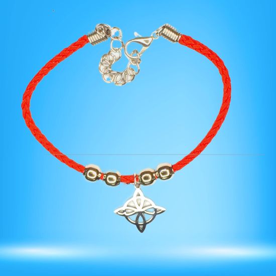 Imagen de 1 Dije Nudo de Bruja CURADO Uso Rudo en Pulsera Roja BORLAS Acero+ 4 Modelos y Colores a Escoger ALTA DURABILIDAD- x1