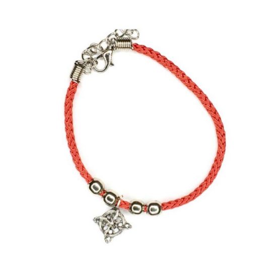 Imagen de 1 Dije Nudo de Bruja CURADO Uso Rudo en Pulsera Roja BORLAS Acero+ 4 Modelos y Colores a Escoger ALTA DURABILIDAD- x1