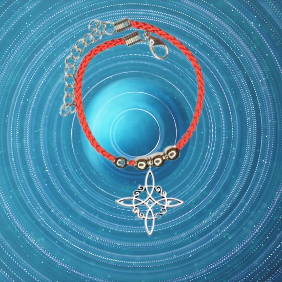 Imagen de 1 Dije Nudo de Bruja CURADO Uso Rudo en Pulsera Roja BORLAS Acero+ 4 Modelos y Colores a Escoger ALTA DURABILIDAD- x1