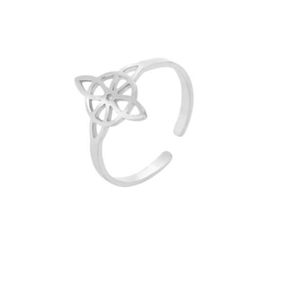 Imagen de 1 Anillo Nudo de Bruja ACERO INOXIDABLE Alta Durabilidad Curado e Intensionado+ 3 Modelos y 3 Colores Para Escoger x1nb