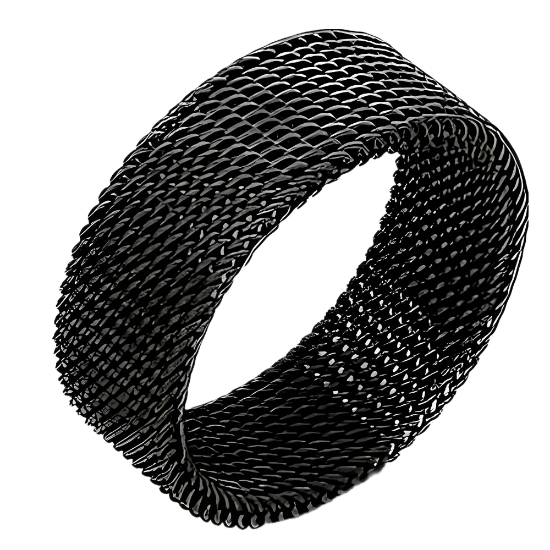 Imagen de 1 anillo Unisex acero inoxidable malla flexible ajustable al dedo -+ 3 colores y 7 tallas para escoger Alta Durabilidad