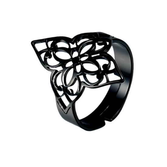 Imagen de 1 Anillo Nudo de Bruja M1 Grande ACERO INOXIDABLE Curado e Intensionado+ 3 Modelos y 3 Colores Para Escoger x1nb